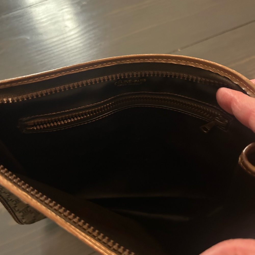 Celine Brown Patterned Clutch - image 2